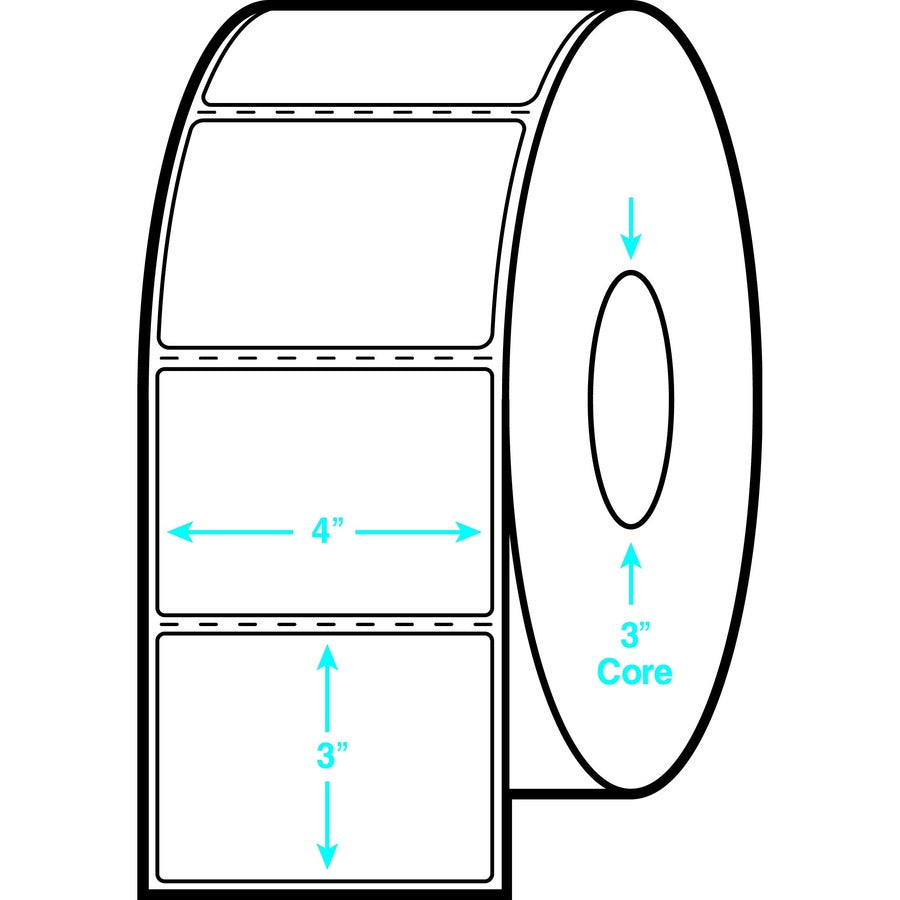 Avery Shipping Labels, 4" x 3", Permanent Adhesive, Rectangle, Direct Thermal, White Paper, 1000 Labels per Sheet, 2 Sheets, 2000 Total Labels, 2 per Box