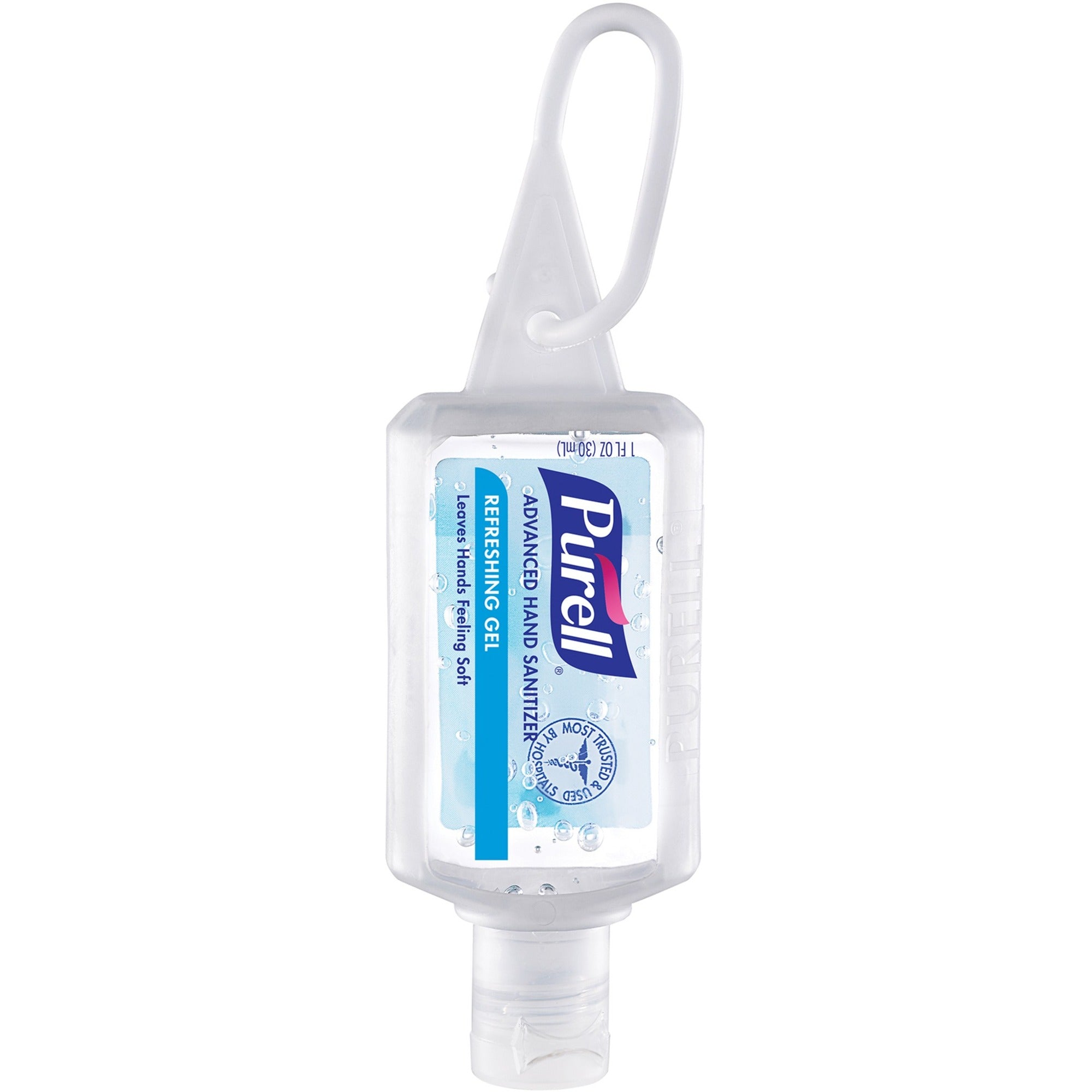 PURELL Advanced Hand Sanitizer Gel, 1 fl oz Flip Top Bottle, Clear, 36/Carton