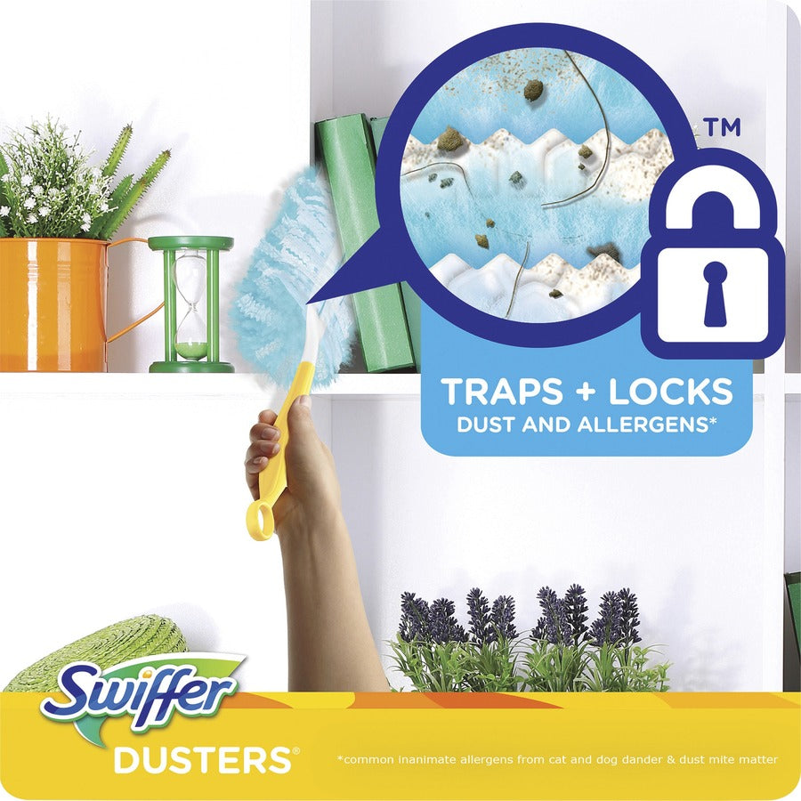 Swiffer Unscented Dusters Refills, Fiber, Blue, 10/Box, 4 Boxes per Carton