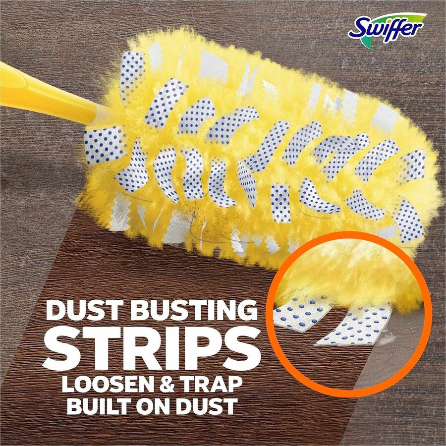 Swiffer 360-degree Dusters Refill, Fiber, Yellow, 6 Dusters per Box, 4 Boxes per Carton (Total 24 Dusters)