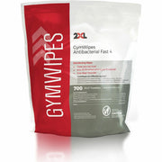 2XL GymWipes Antibacterial Towelettes Bucket Refill, 6" x 8", White, 700 Wipes per Bag, 1 Each