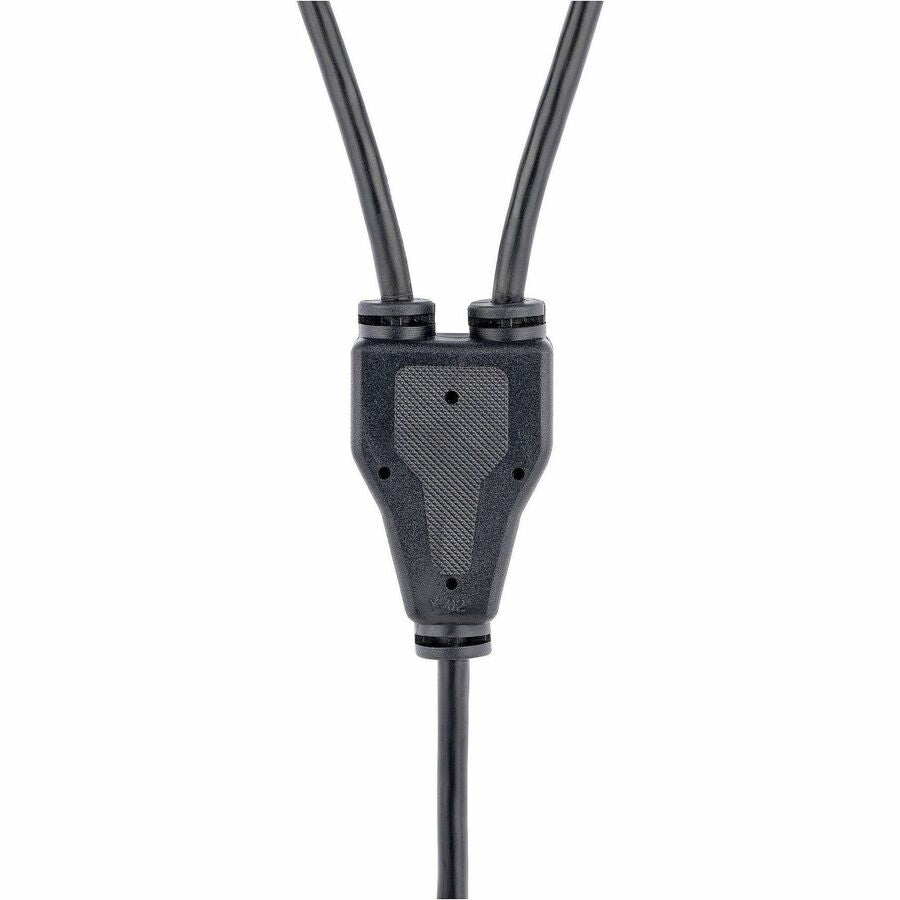 StarTech.com Computer Power Cord - NEMA 5-15P to 2x C13 - 10 ft.