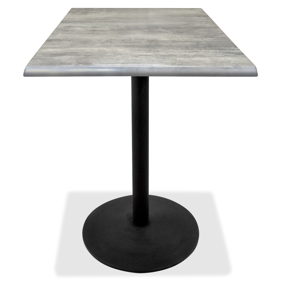 Holland Bar Stools Outdoor Table Base OD214, Black Epoxy Finish, 22" Height, Cast Iron and Steel, Adjustable Levelers, 1 Each