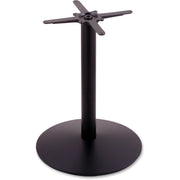 Holland Bar Stools Outdoor Table Base OD214, Black Epoxy Finish, 22" Height, Cast Iron and Steel, Adjustable Levelers, 1 Each