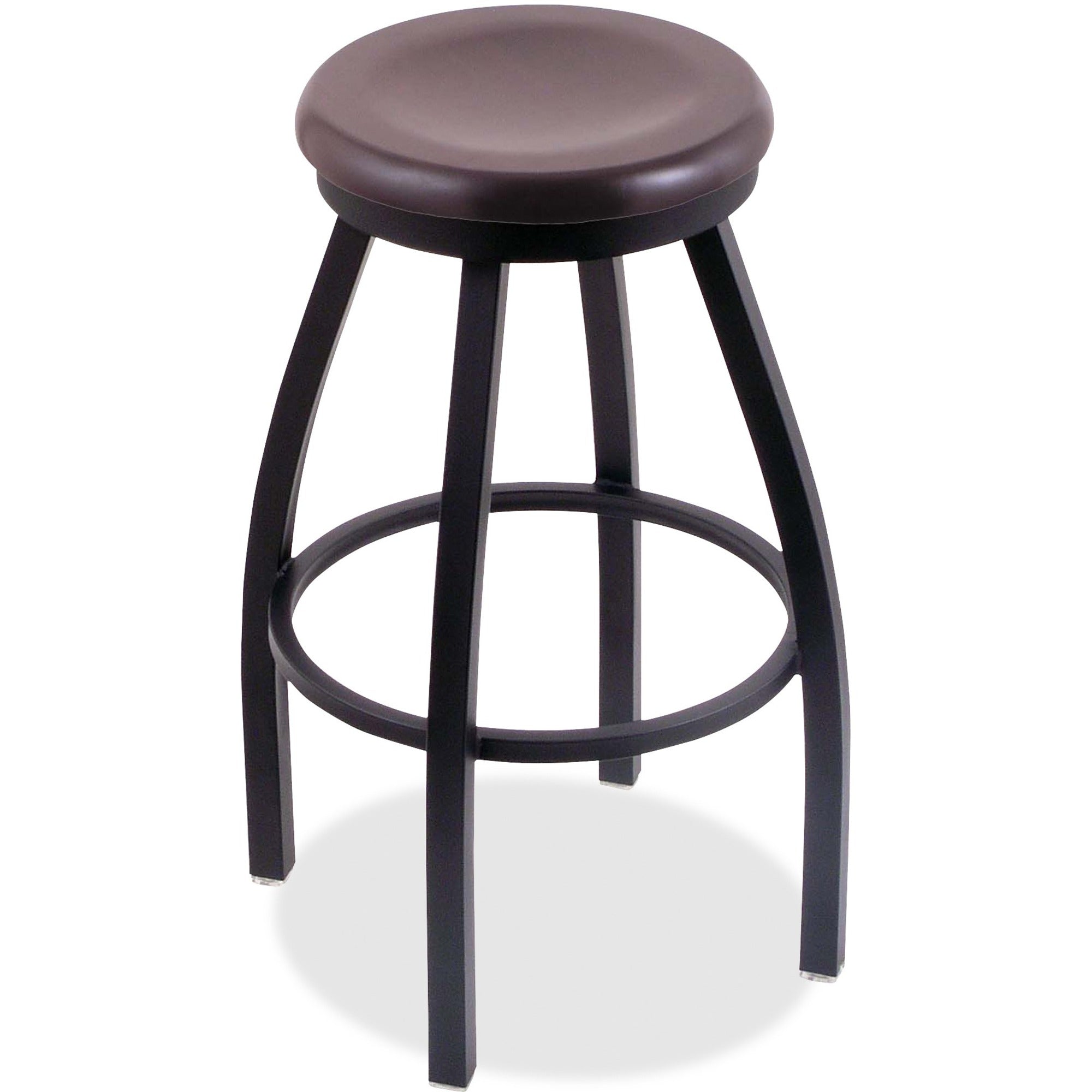 Holland Bar Stools Bar Stool, Maple Seat, Black Frame, Swivel, 1 Each