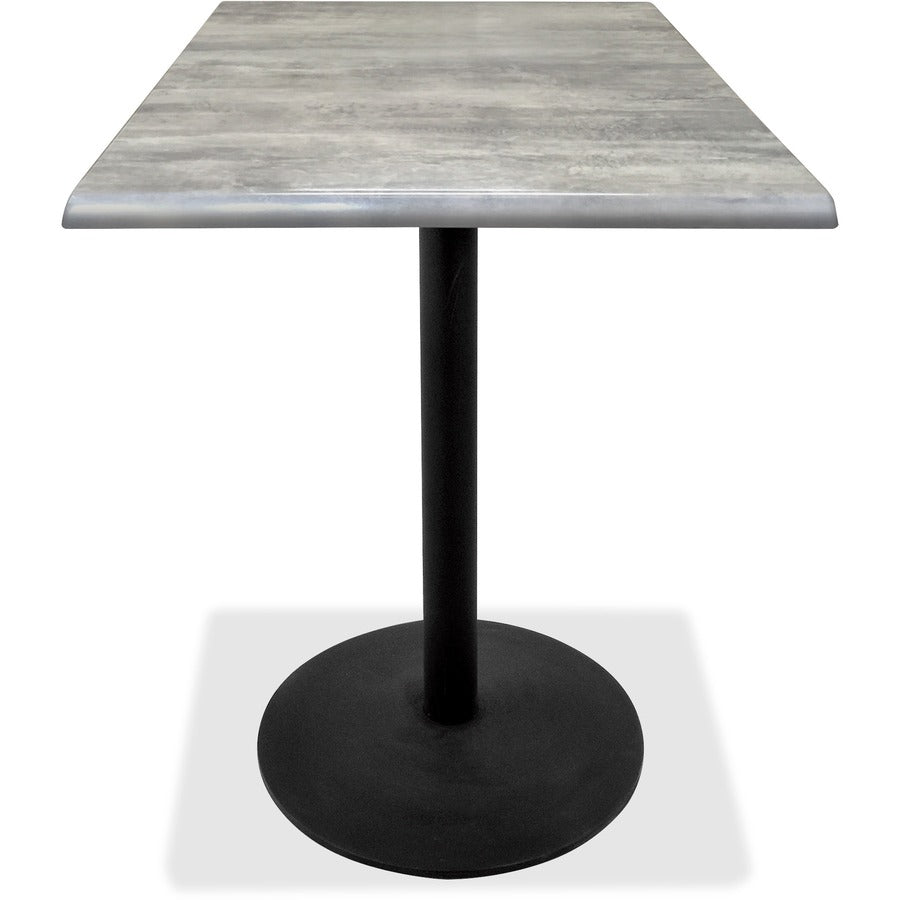 Holland Bar Stools Outdoor Table Base OD214, Black Epoxy Finish, 42" Height, Cast Iron and Steel, Adjustable Levelers, 1 Each