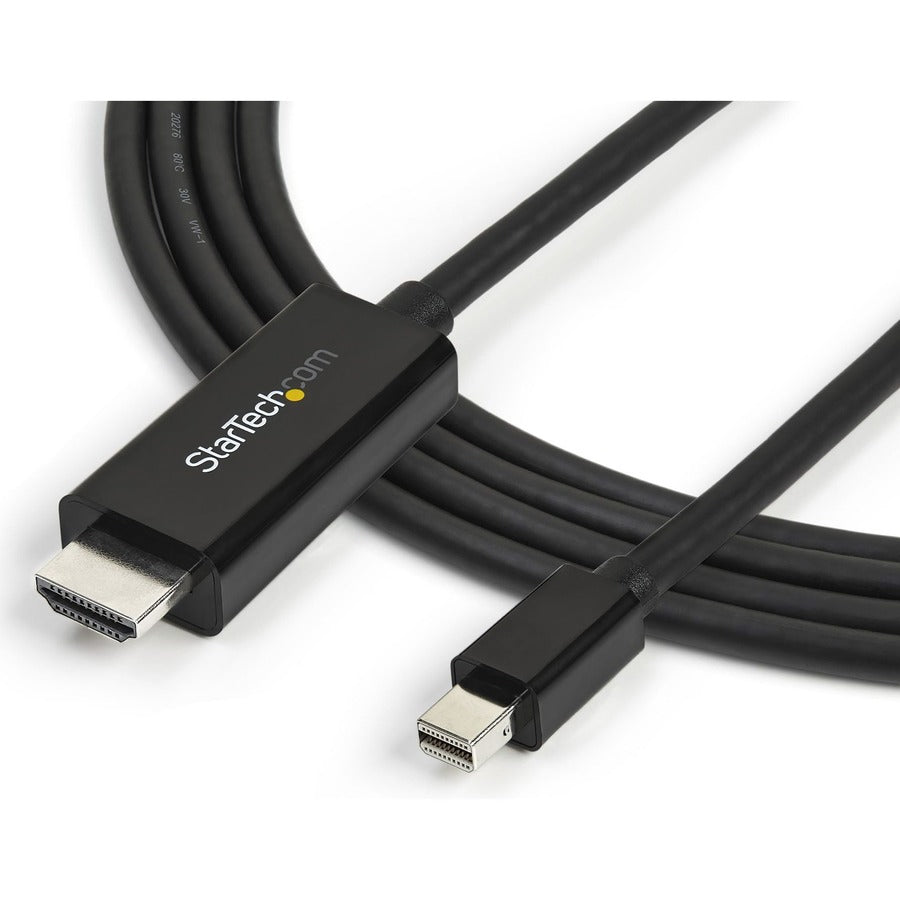 StarTech.com Mini DisplayPort to HDMI Adapter Cable - 3 m (10 ft.) - 4K 30Hz