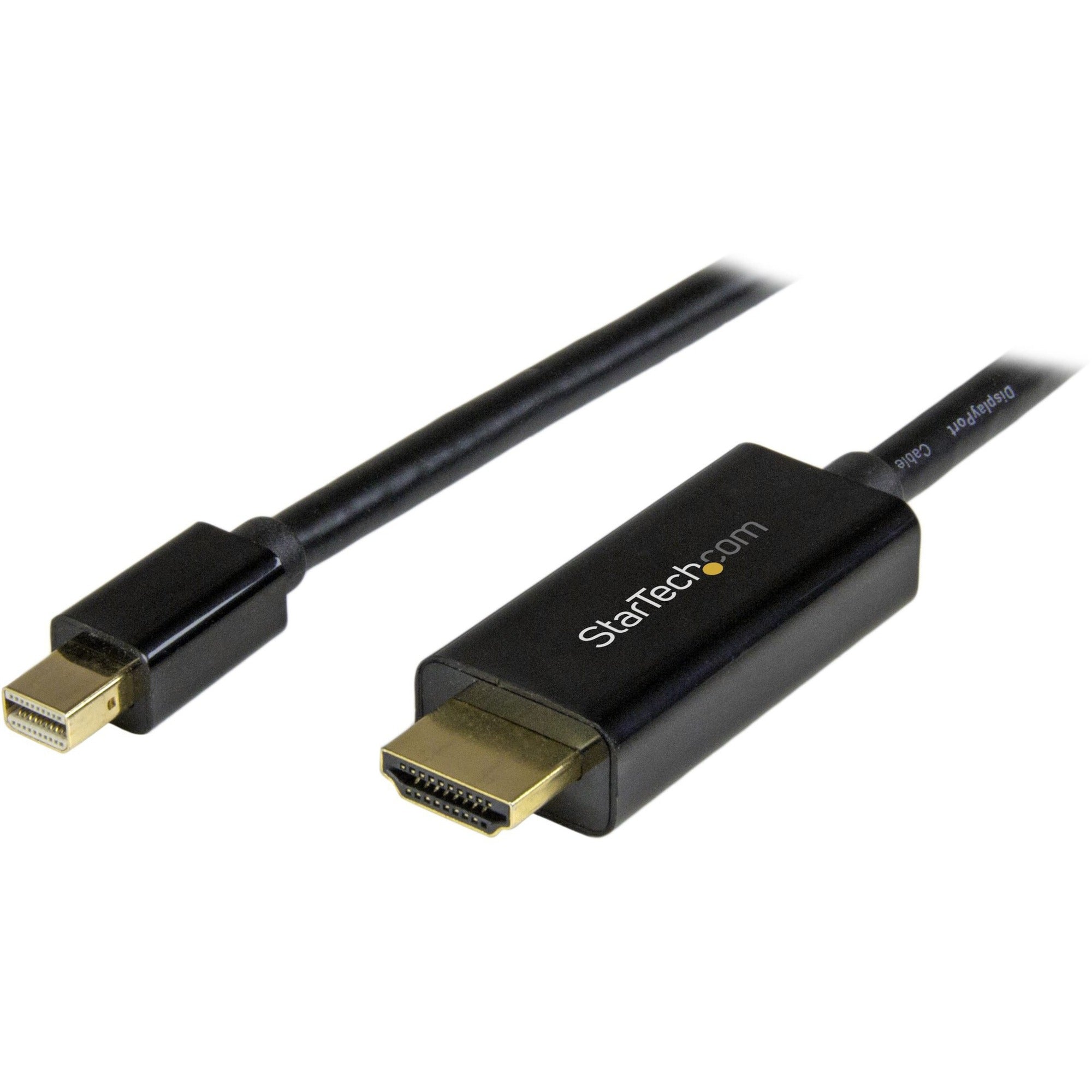 StarTech.com Mini DisplayPort to HDMI Adapter Cable - 5 m (15 ft.) - 4K 30Hz