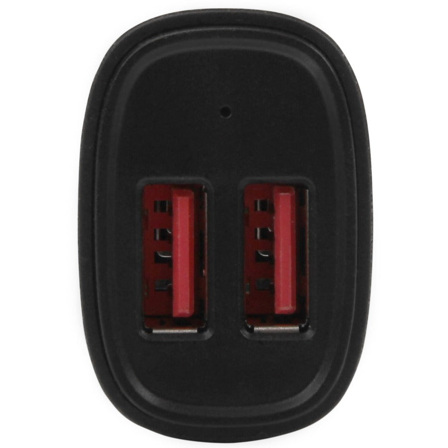 StarTech.com Dual-Port USB Car Charger - 24W/4.8A - Black