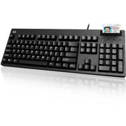 Cable Connectivity - USB 2.0 Interface - 104 Key(s) - English (US) - QWERTY Layout - Computer - PC - Membrane Keyswitch - Black