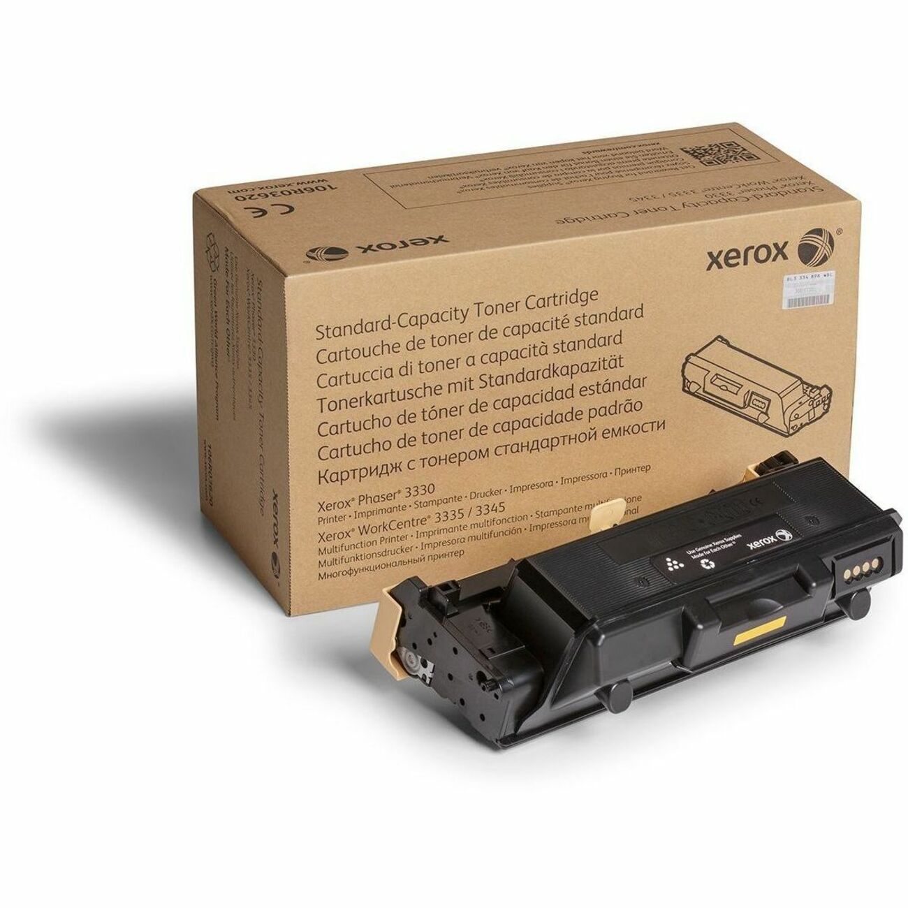 Xerox Original Standard Yield Black Laser Toner Cartridge, 1 Each, 2600 Pages