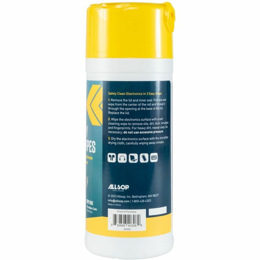 Digital Innovations ScreenDr Wet/Dry Streak-Free Wipes, 70-pack