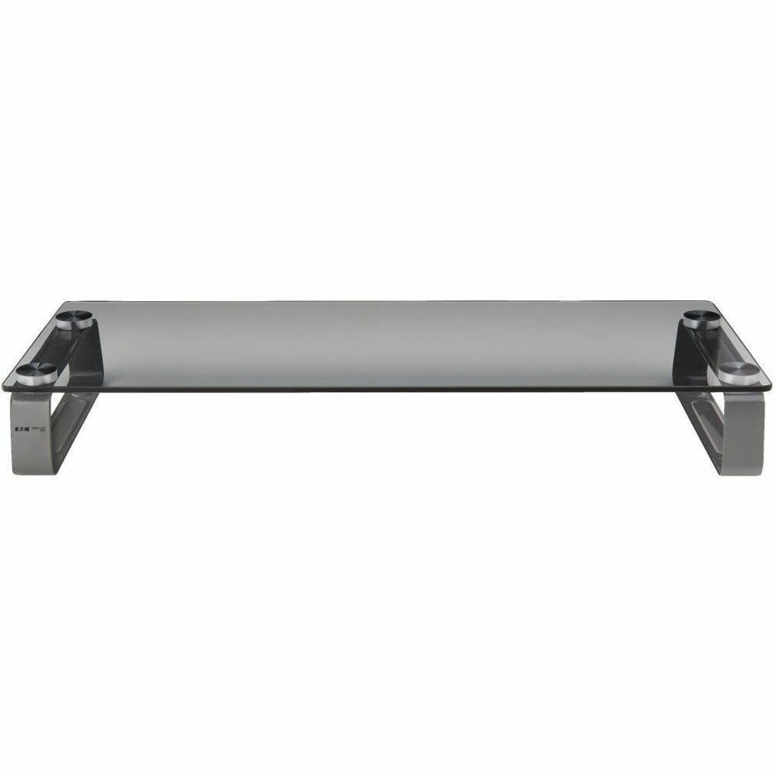 40 lb Load Capacity - 3.15" Height x 22" Width x 8.27" Depth - Desktop - Tempered Glass, Brushed Aluminum