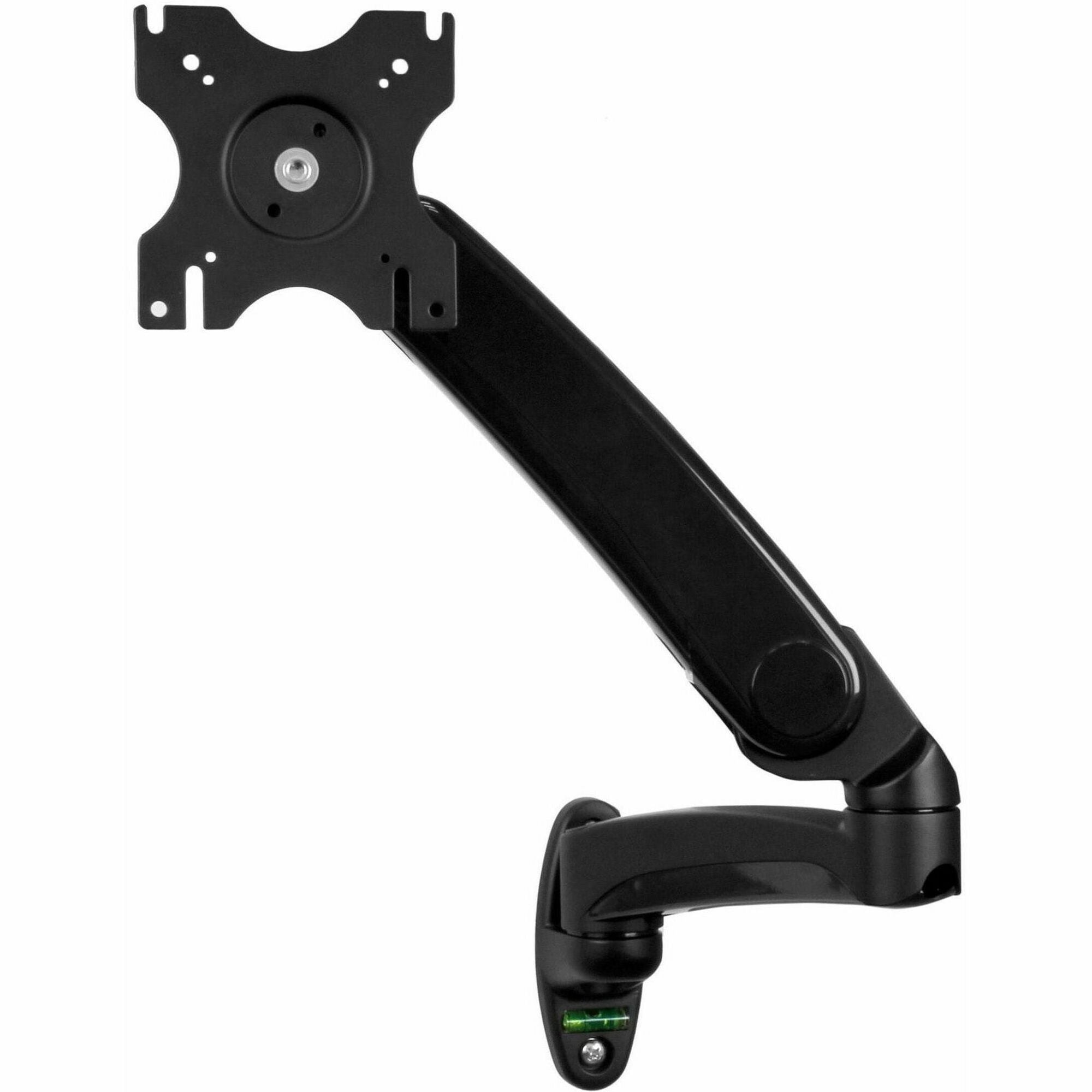 StarTech.com ARMPIVWALL Mounting Arm for Monitor, TV, Curved Screen Display - Black