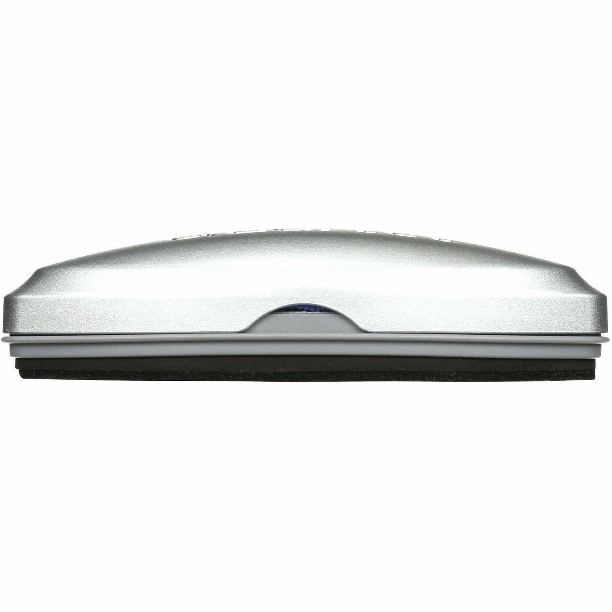2" Width x 6.50" Length - Used as Ink Remover, Residue Remover - Magnetic, Durable, Easy-grip Handle - Silver - Felt, MicroFiber - 1 Each