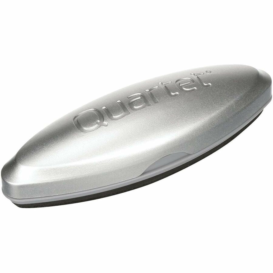 2" Width x 6.50" Length - Used as Ink Remover, Residue Remover - Magnetic, Durable, Easy-grip Handle - Silver - Felt, MicroFiber - 1 Each