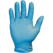 Safety Zone Powder Free Blue Nitrile Gloves, Large, 9.65" Length, Blue, Allergen-Free, Silicone-Free, Latex-Free, 100/Box