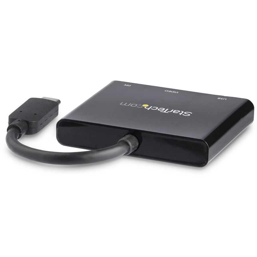 StarTech.com USB-C Docking Station, 1 HDMI Port, 1 USB-A Port, 4K Support, Black, Wired, Windows/macOS Compatible, 1 Each
