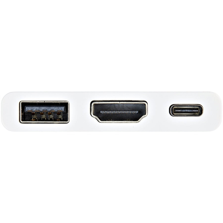 StarTech.com USB-C Docking Station, 1 Each, 60W Power Delivery, 1 x HDMI 4K, 1 x USB Type-A, 1 x USB Type-C, White, Wired, Supports 1 Display, Compatible with Windows and macOS