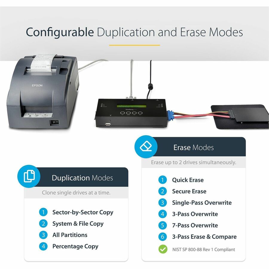 StarTech.com SATA/SAS Duplicator and Eraser