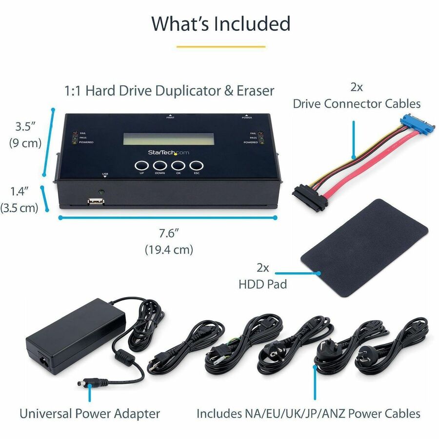 StarTech.com SATA/SAS Duplicator and Eraser