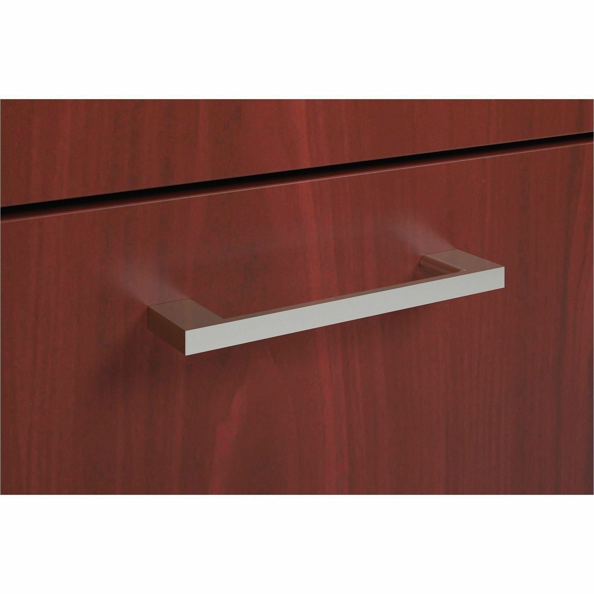 4.25" Width x 0.75" Depth x 0.38" Height - Metal - Laminate, Silver - 2 / Pack