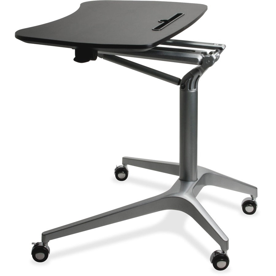 Lorell Gas Lift Height-Adjustable Mobile Desk