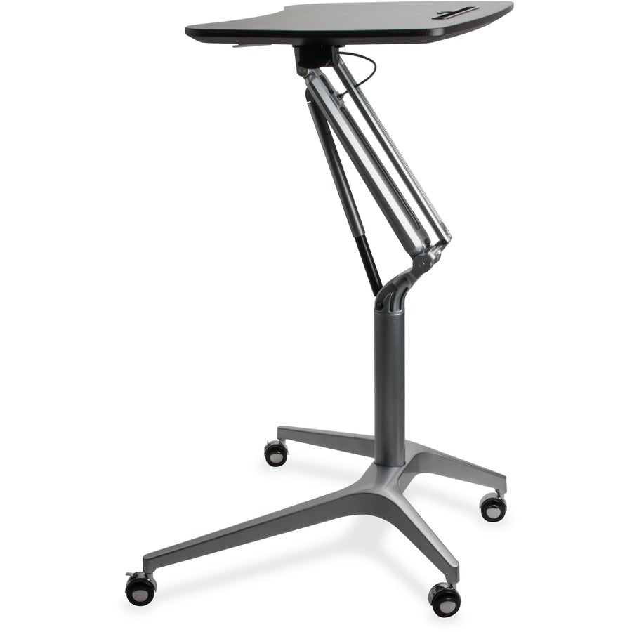 Lorell Gas Lift Height-Adjustable Mobile Desk