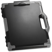 Officemate Carry-All Clipboard Storage Box, Black/Gray, Fits 8.5" x 11" and 8.5" x 14" Sheets, 1 Each