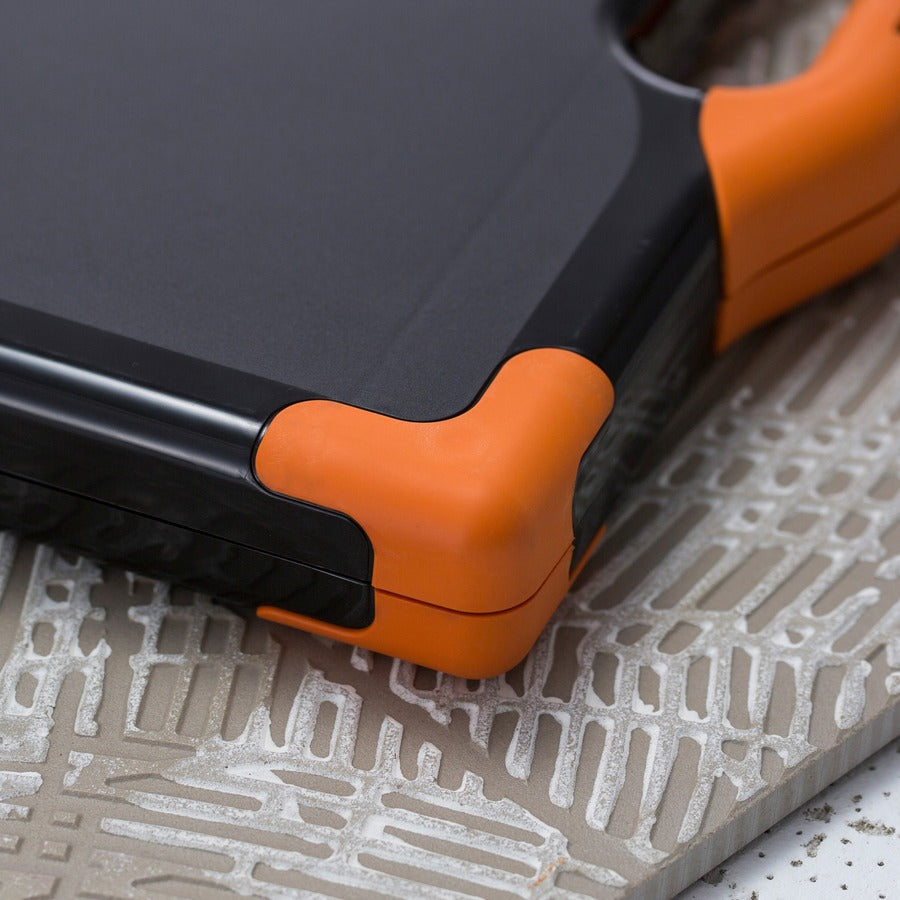 Officemate Carry-All Clipboard Storage Box, Black/Orange, Holds 8.5" x 11" and 8.5" x 14" Sheets, 1 Each