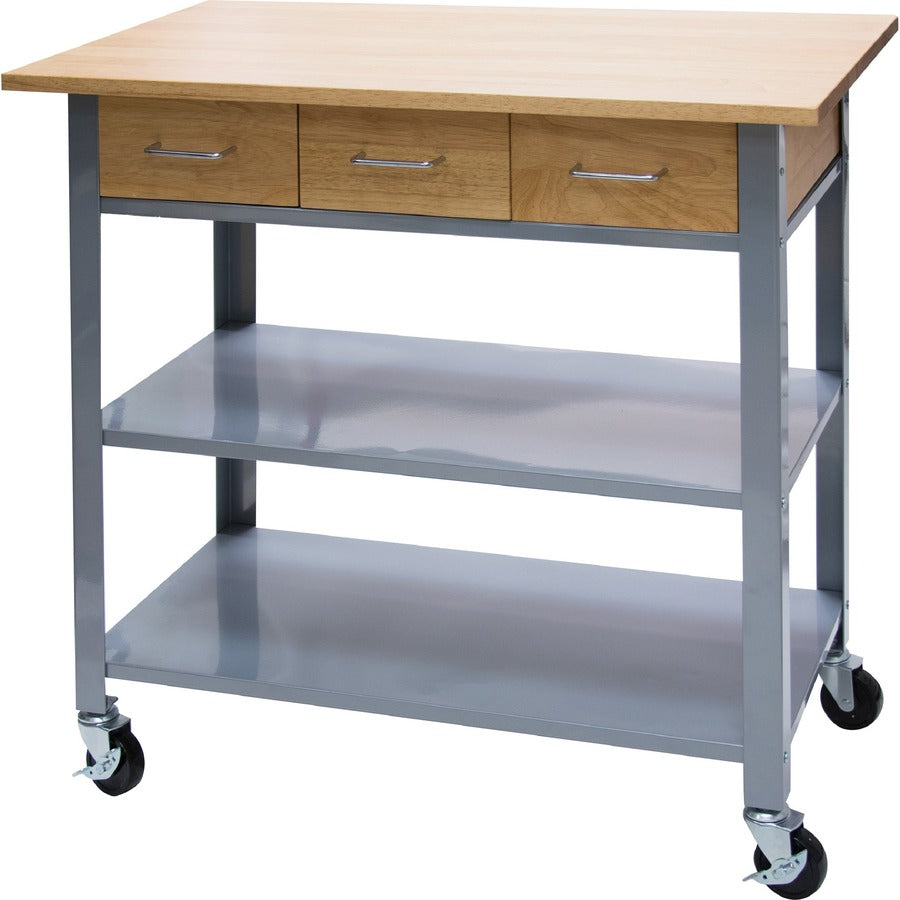 Solid Wood - 34.25" Width x 19" Depth x 35.50" Height - Steel Frame - Assorted - 1 Each