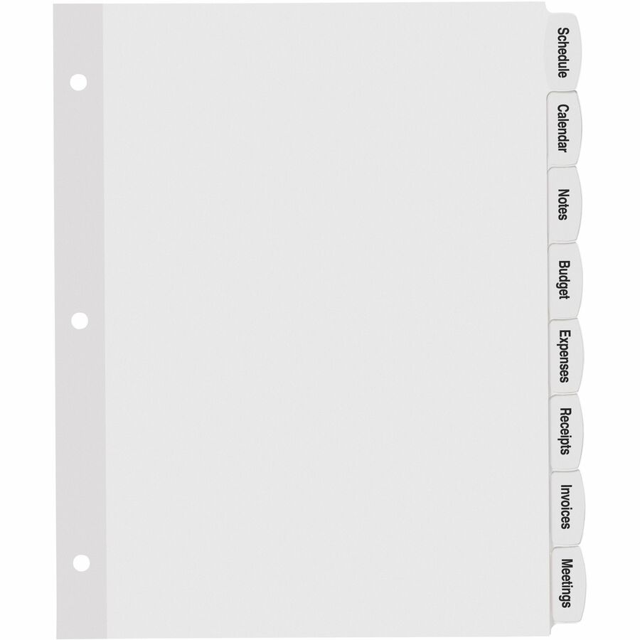 Avery&reg; Big Tab Printable Label Dividers, Easy Peel Labels, 8 Tabs