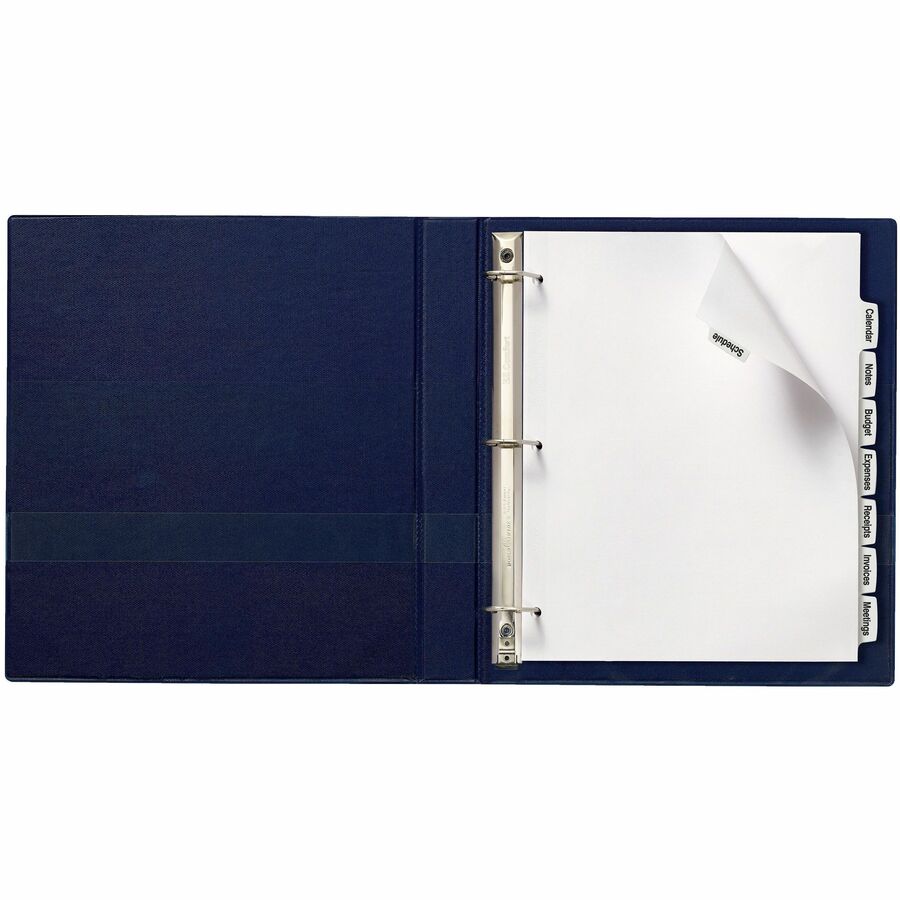 Avery Big Tab Printable White Label Dividers, 8 Tabs per Set, 20 Sets, 160 Dividers Total, 8.5" x 11", White, 3-Hole Punched, 20% Recycled Paper