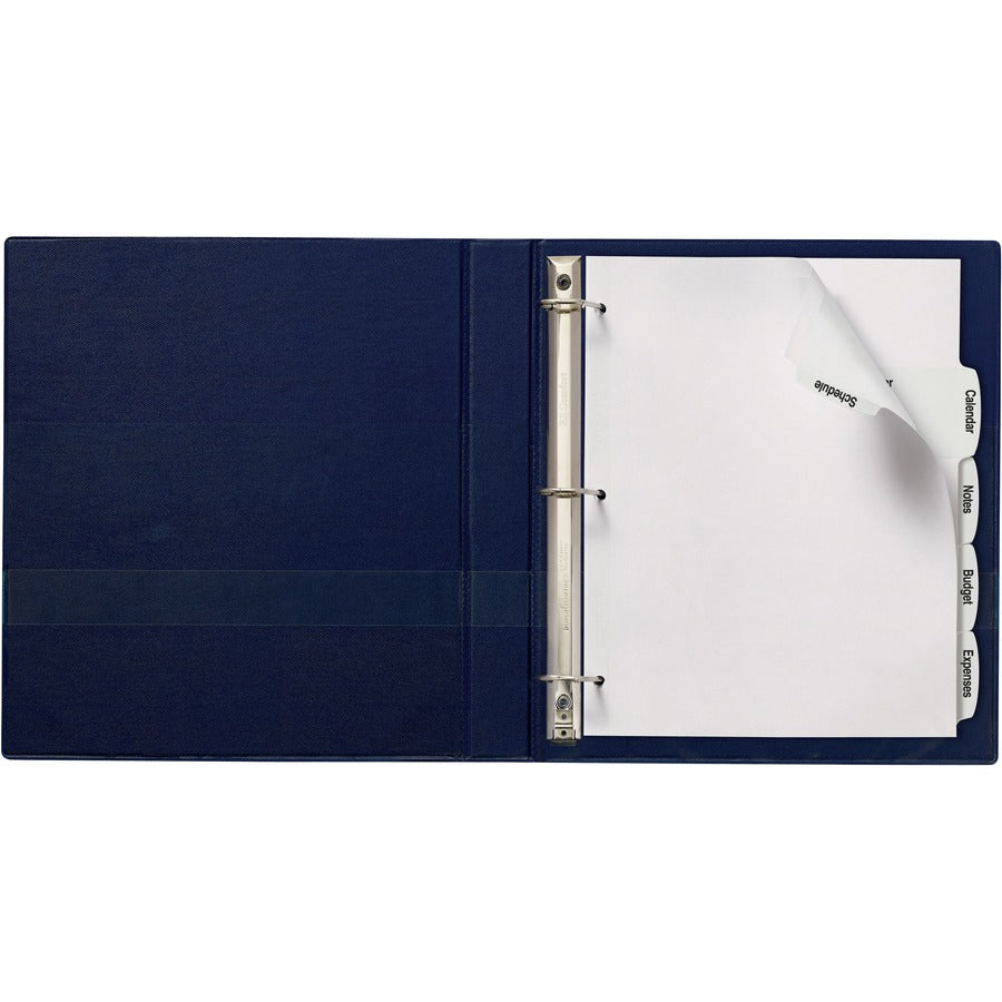 20 x Divider(s) - 5 - 5 Tab(s)/Set - 8.5" Divider Width x 11" Divider Length - 3 Hole Punched - White Paper Divider - White Paper Tab(s) - 20% Recycled - 4 / Pack
