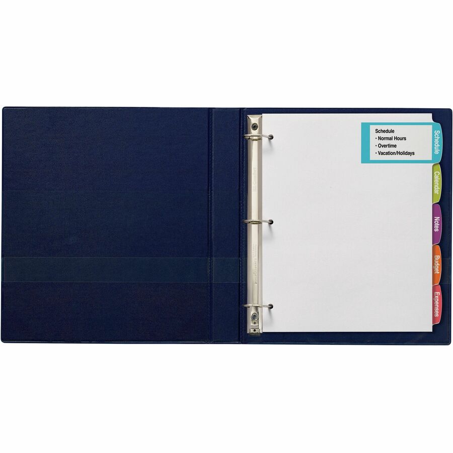 20 x Divider(s) - 5 - 5 Tab(s)/Set - 8.5" Divider Width x 11" Divider Length - 3 Hole Punched - White Paper Divider - White Paper Tab(s) - 20% Recycled - 4 / Pack