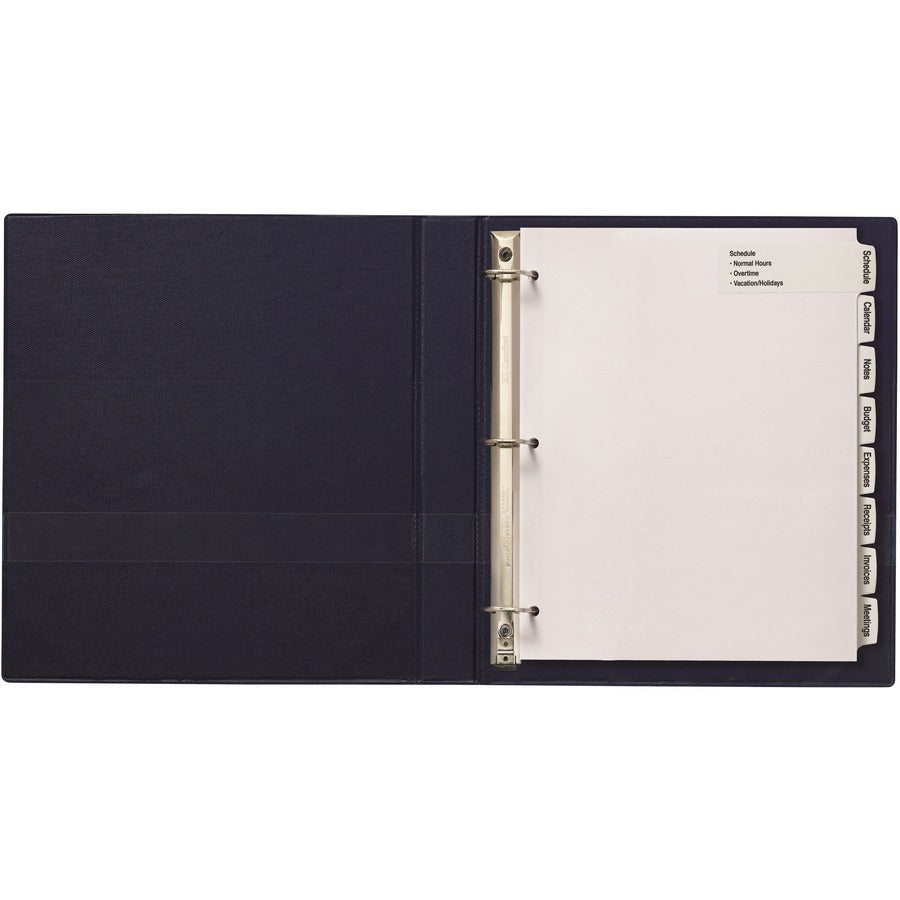 Avery Big Tab Tab Divider, 32 Dividers, 8 Tabs/Set, 8.5" x 11", 3-Hole Punched, White Paper, 20% Recycled, 4 Pack