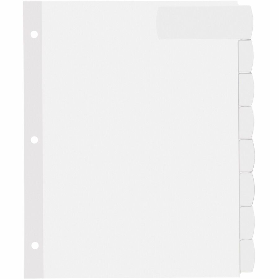 Avery&reg; Big Tab Printable Large White Dividers with Easy Peel, 8 Tabs