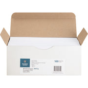 Business - #10 - 4 1/8" Width x 9 1/2" Length - 24 lb - Peel & Seal - White - Wove - 100 / Box