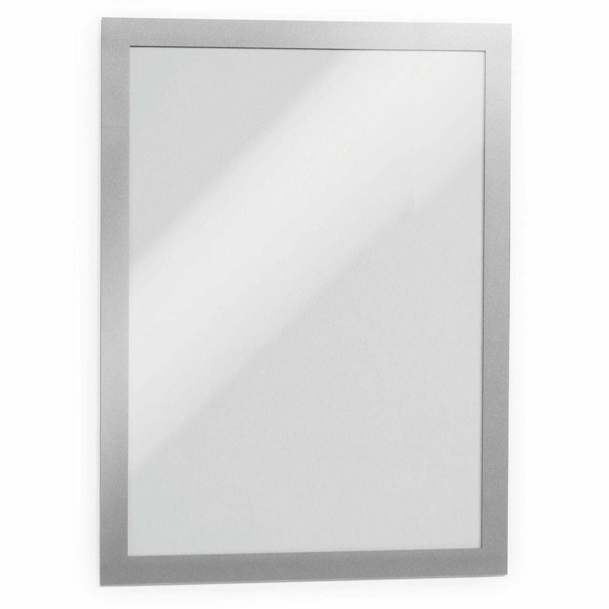 DURABLE Duraframe Magnetic Self-adhesive Frame, 11" x 8.5", Rectangle, Horizontal/Vertical, Dual-sided, Sturdy, Silver, 2/Pack