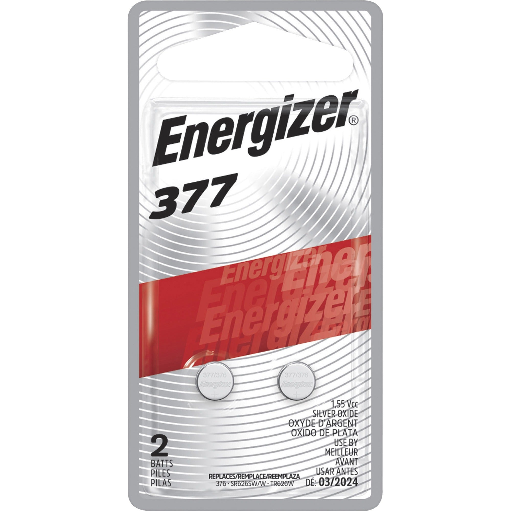 For Multipurpose - SR66 - 24 mAh - 1.55 V DC - 2 / Pack