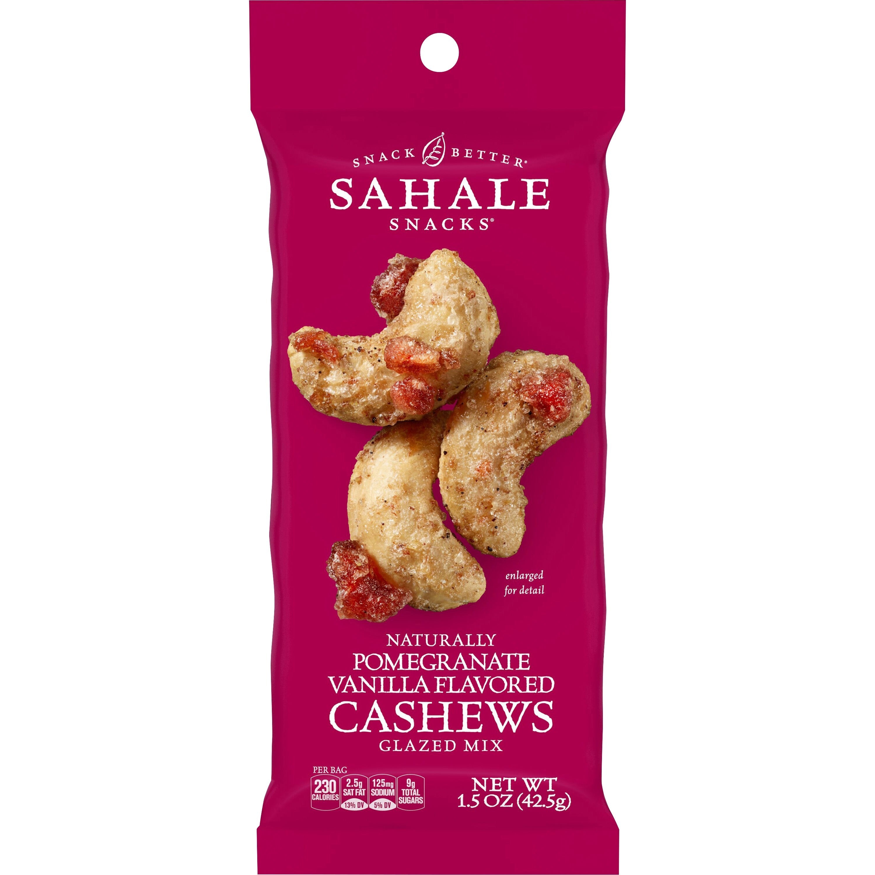 Non-GMO, Gluten-free - Cashew, Pomegranate, Vanilla - 1.50 oz - 18 / Carton