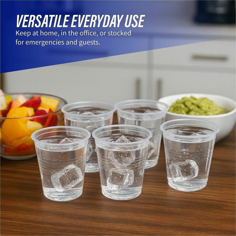 5 fl oz - Clear - Plastic - Beverage - 100/Bag - 25 / Carton