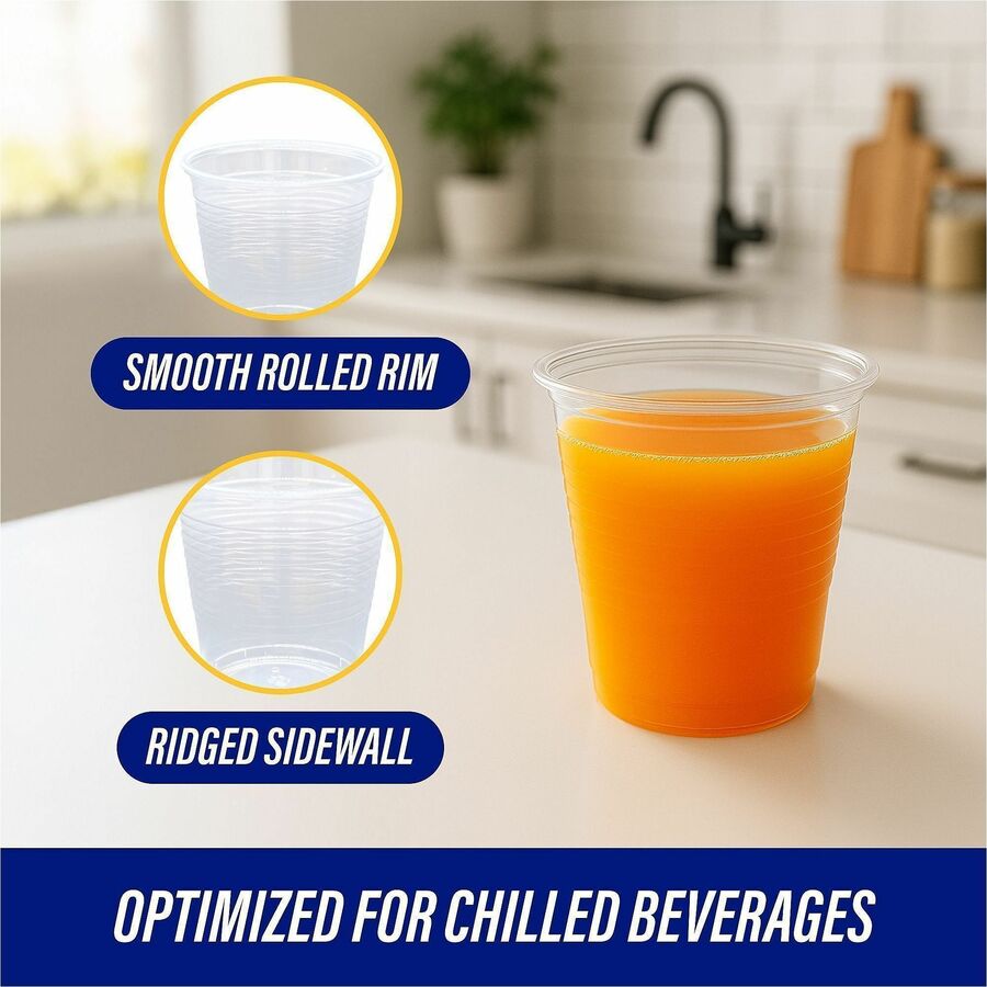 5 fl oz - Clear - Plastic - Beverage - 100/Bag - 25 / Carton