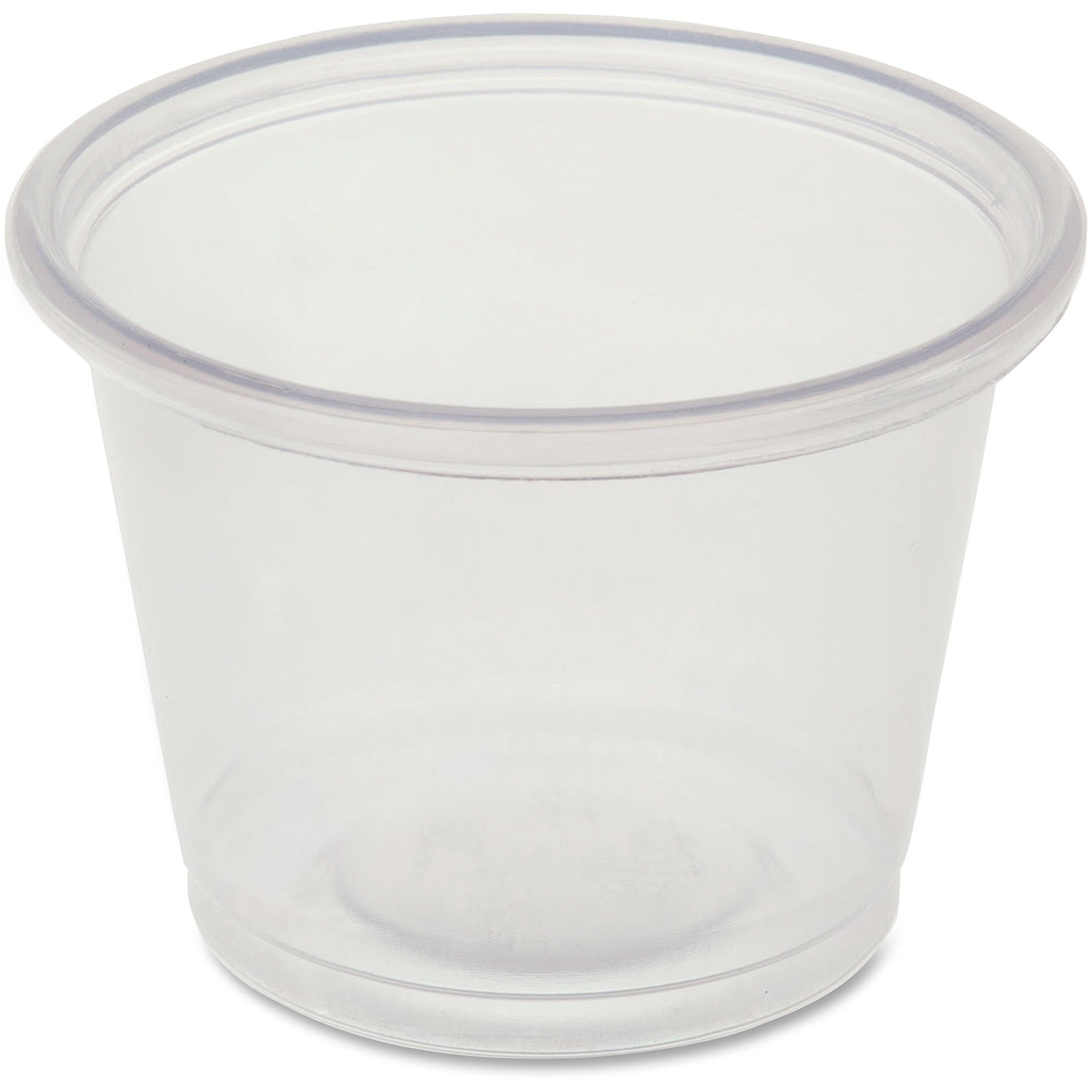 1 fl oz - Clear - Polystyrene - Beverage, Sauce - 50/Bag - 50 / Carton