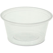 Genuine Joe 2 oz Portion Cups, Clear Polystyrene, 50/Bag, 50/Carton