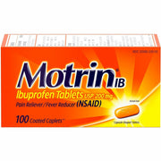 Motrin IB Ibuprofen Tablets, 200mg, 100 Tablets per Box