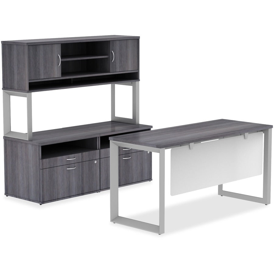 Lorell Training Tabletop, Cherry, Rectangle, Laminated, Adjustable Height, 72" W x 30" D x 1" Thick, Straight Edge, 1 Each