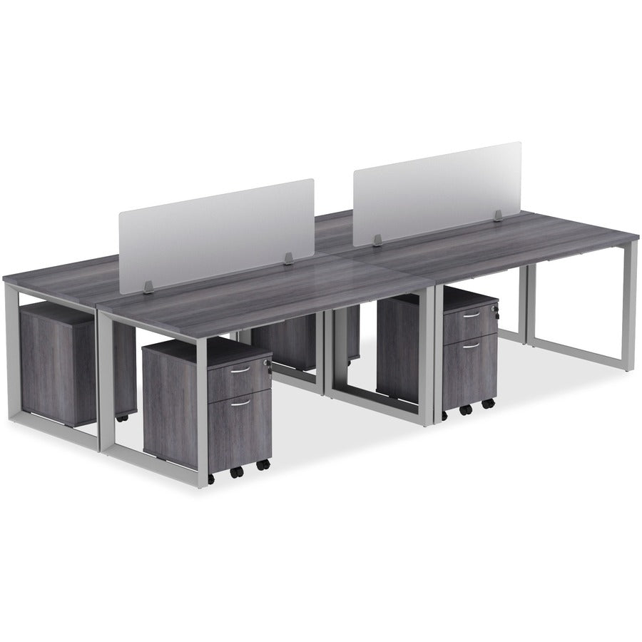 Lorell Relevance Series Tabletop, Walnut, Rectangle, Laminated, Adjustable Height, 72" W x 30" D x 1" Thick, Straight Edge, 1 Each