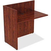 Lorell Essentials Series Reception Return, Cherry Laminate, 41.5" H x 42" W x 24" D, 1 Each