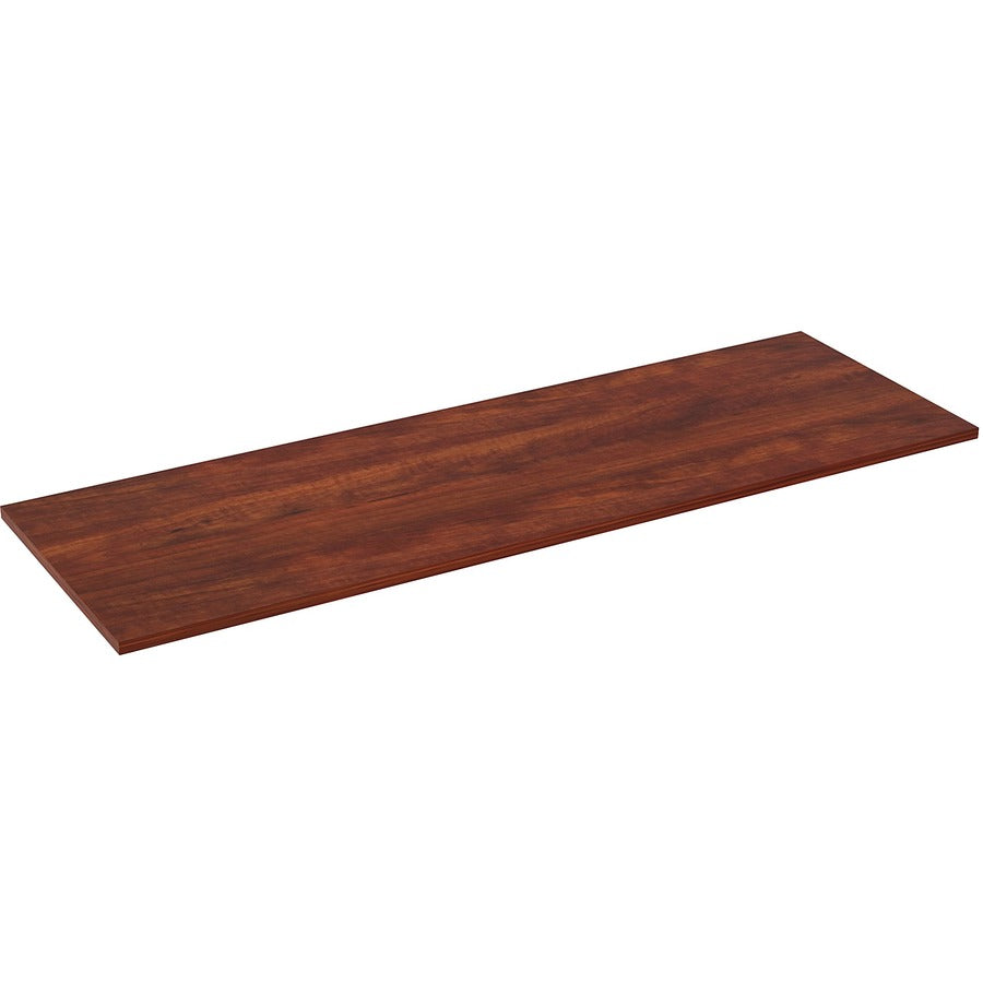 Lorell Training Tabletop, Cherry, Rectangle, Laminated, Adjustable Height, 72" W x 24" D x 1" Thick, Straight Edge, 1 Each